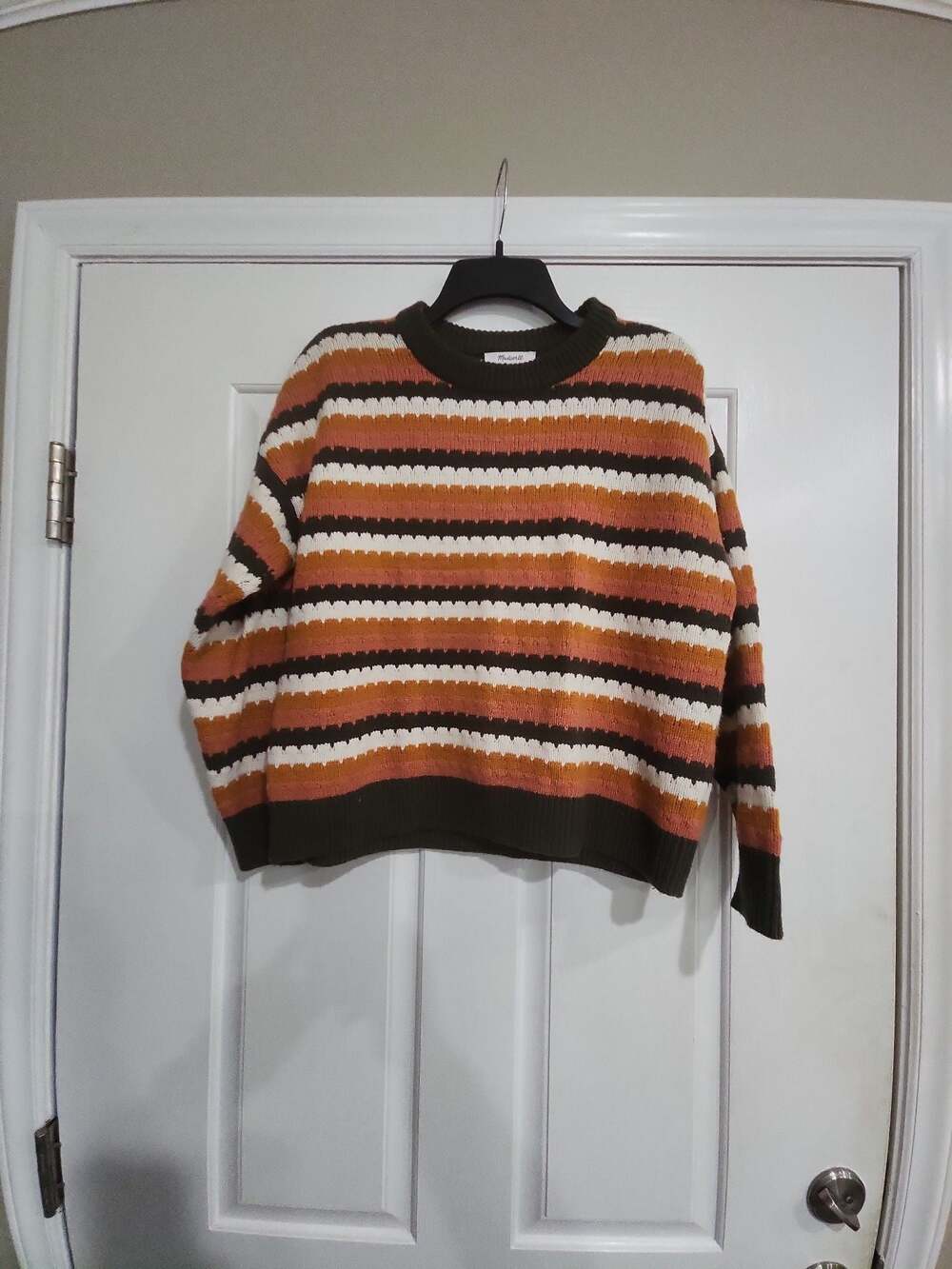 Madewell Merino Wool Blend Striped Pullover Sweater